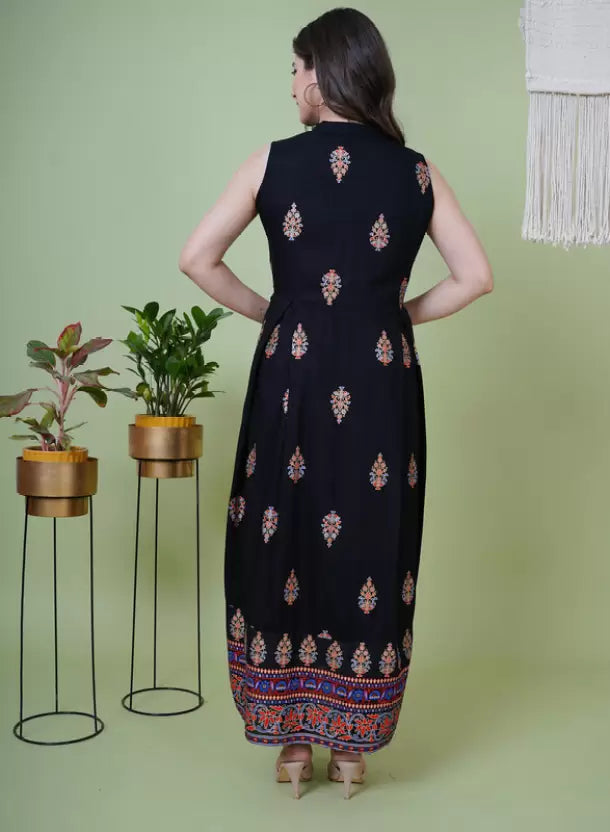 Women Open-front Indowestern Gown/Kurta