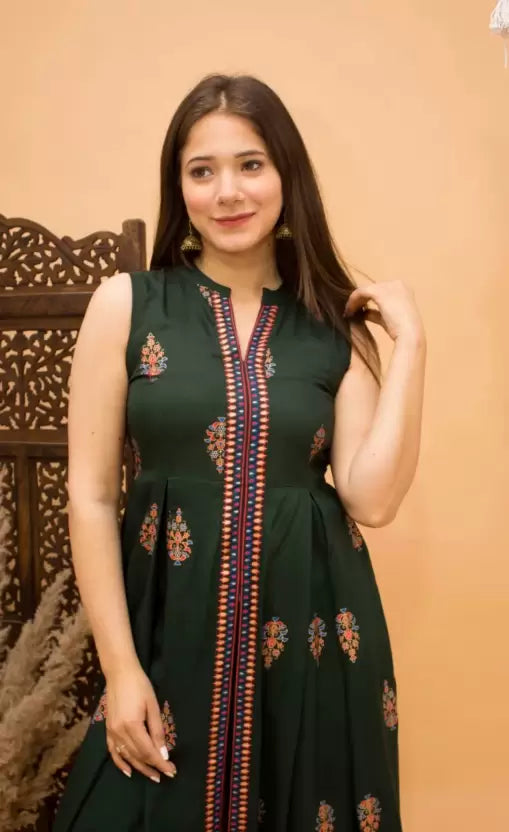 Women Printed Viscose Rayon Kurta