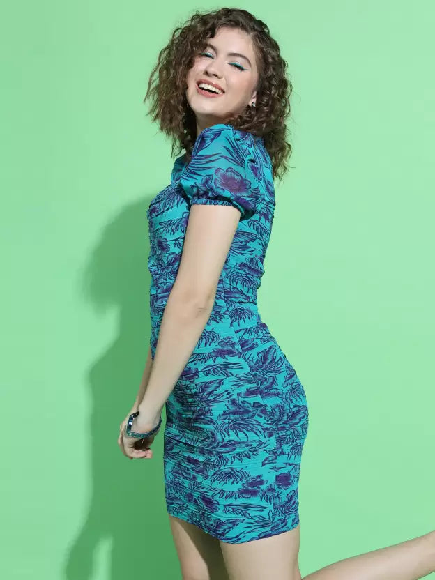 Women Skater Multicolor Dress
