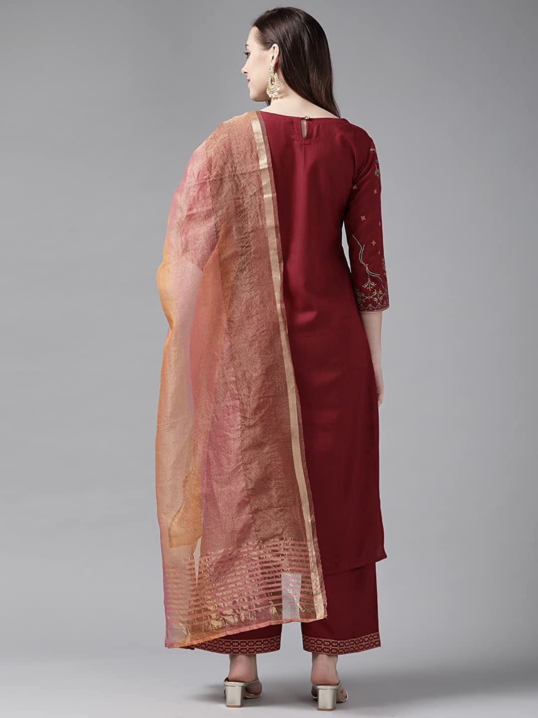 Women's Ethnic Motifs Printed Cotton Blend Kurta Set