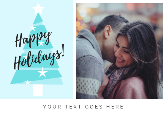 HAPPY HOLIDAYS - GREETING CARD | Amy's Cart Singapore
