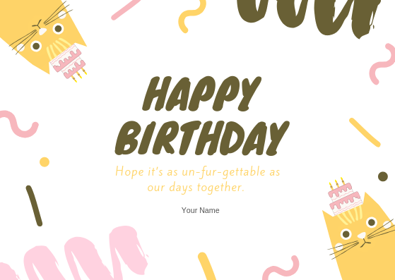 HAPPY BIRTHDAY - GREETING CARD | Amy's Cart Singapore