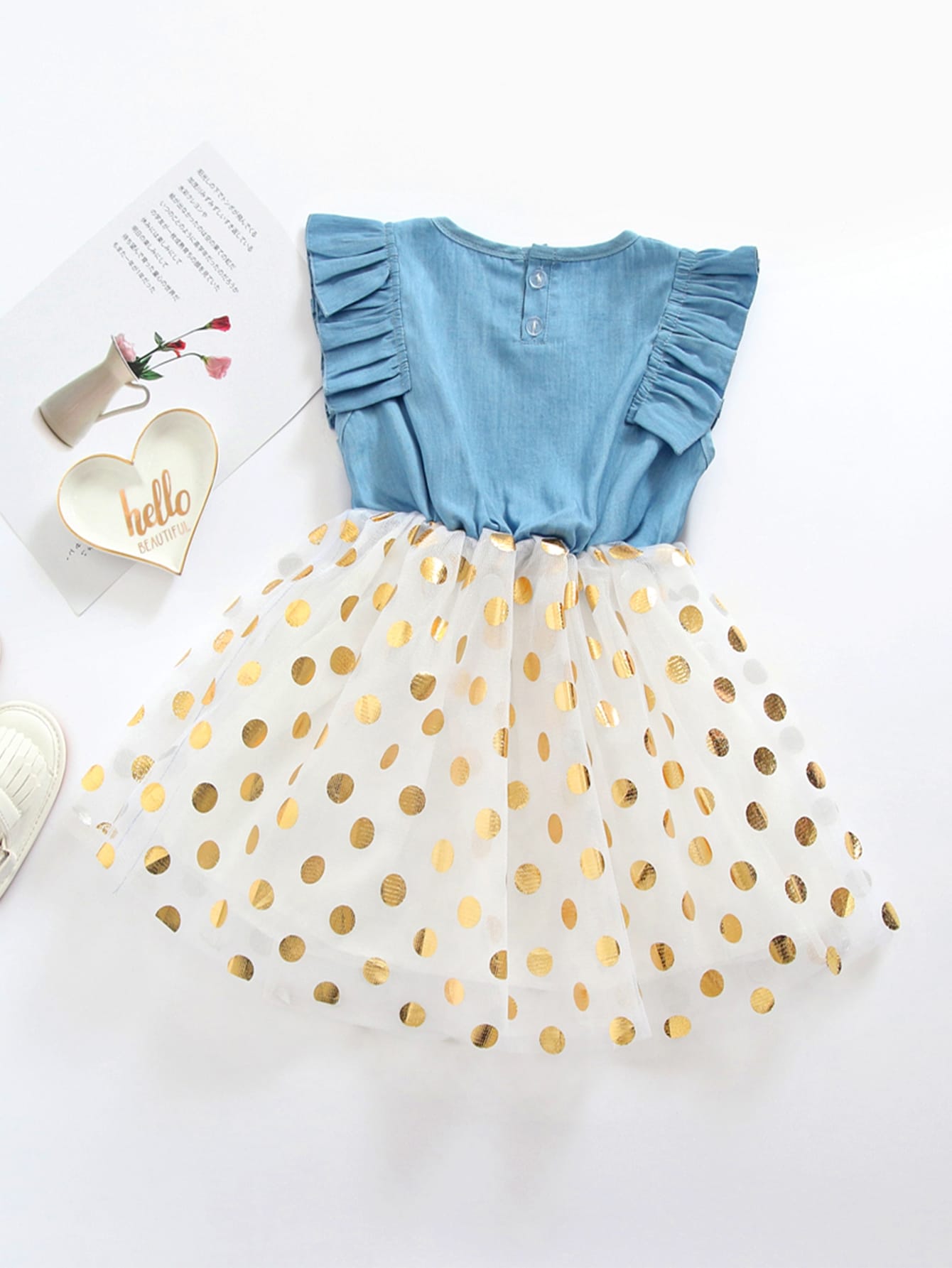 Toddler Girls Polka Dot Bow Front Tutu Dress | Amy's Cart Singapore