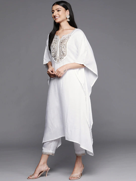 Women Kaftan Kurta Top and Pant set