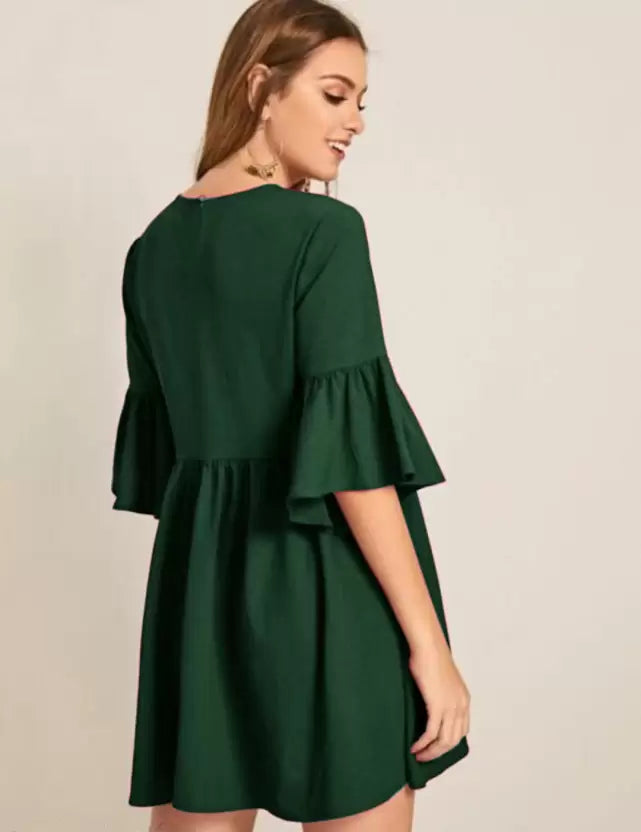Casual Regular Sleeves Embroidered Women Green Top