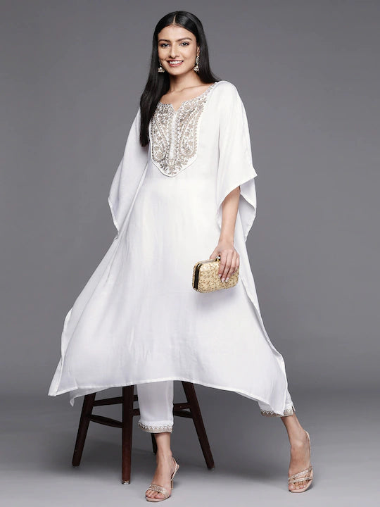 Women Kaftan Kurta Top and Pant set