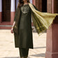 Women Yoke Design Regular Kurta with Trousers & With Dupatta