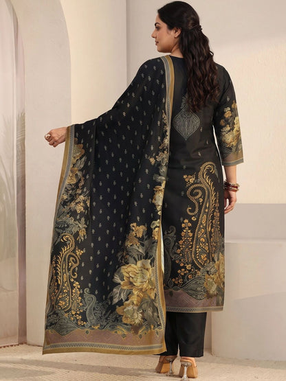 Women Floral Printed Regular Kurta with Trousers & With Dupatta