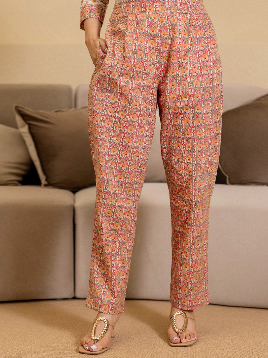 Women Regular Size Kurta Set Cotton Blend