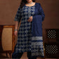 Plus Size Ethnic Motif Printed Pure Cotton Kurta with Salwar & Dupatta