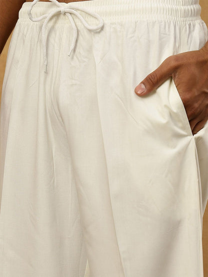 Embroidered Regular Sequinned Kurta With Korean Pants
