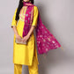 Women Silk Blend Kurta Pant Set