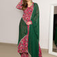 Floral Printed Kurta with Palazzo and Dupatta