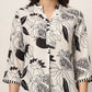 Floral Printed Mandarin Collar A-Line Kurta with Palazzos