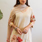 Women Linen Kurta Palazzo Dupatta Set