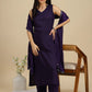 Women Silk Blend Kurta Pant Dupatta Set