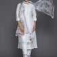 Floral Printed Regular Beads and Stones Kurta with Trousers & Dupatta