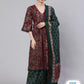 Floral Printed Empire Pure Cotton Kurta with Palazzos & Dupatta