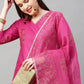 Women Cotton Blend Kurta Pant Dupatta Set