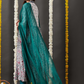 Floral Printed V-Neck Empire Anarkali Kurta & Trouser With Dupatta