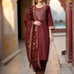 Women Cotton Blend Kurta Pant Dupatta Set