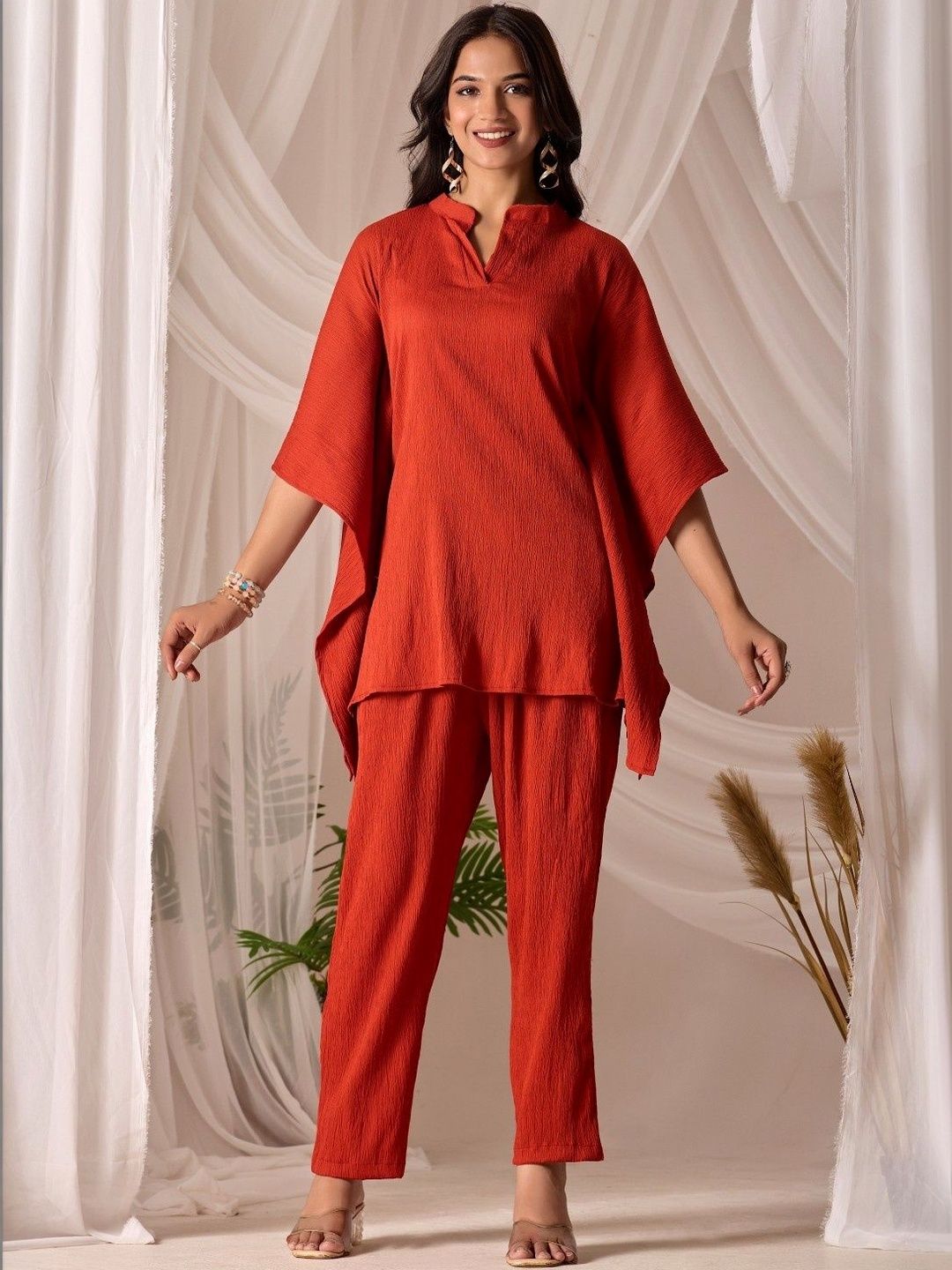 Women Layered Top with Trousers
