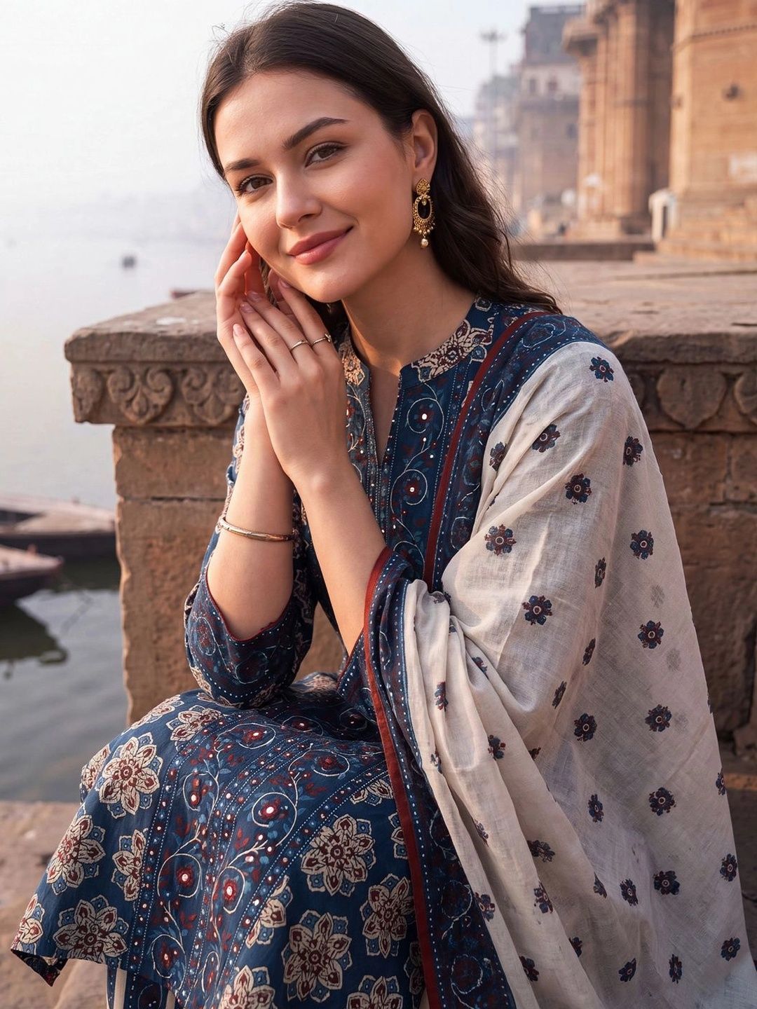 Women Regular Size Kurta Set Cotton