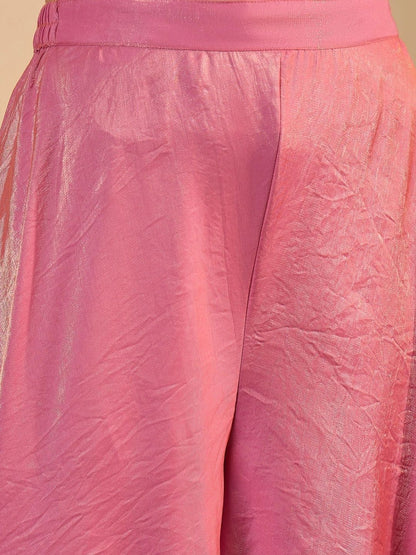 Women Ethnic Motifs Regular Sequinned Kurta with Sharara & With Dupatta