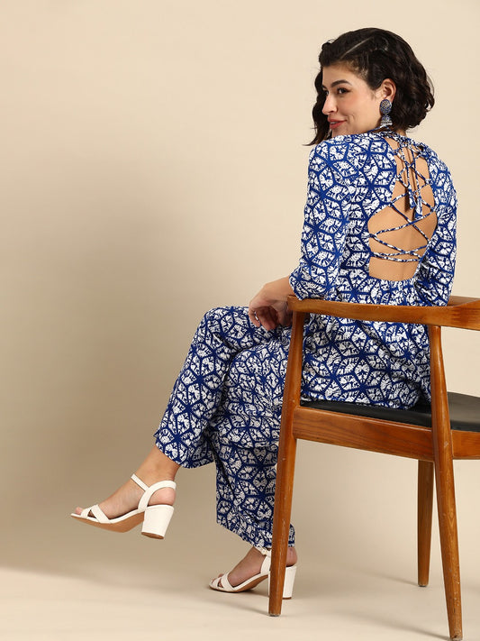 Printed Regular Kurta with Palazzos