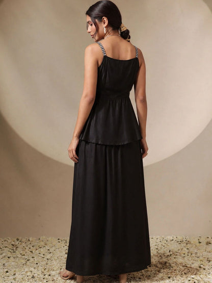 Women Embroidered Top with Skirt