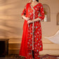 Floral Printed Angrakha Gotta Patti Pure Cotton Kurta with Palazzos & Dupatta