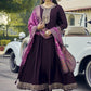 Women Floral Embroidered Pleated Sequinned Kurta with Trousers & With Dupatta