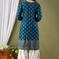 Women Viscose Rayon Kurta Sharara Set