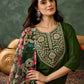 Women Floral Embroidered Regular Chikankari Kurta with Trousers & With Dupatta