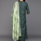 Women Green Regular Pure Cotton Kurta with Palazzos & Dupatta