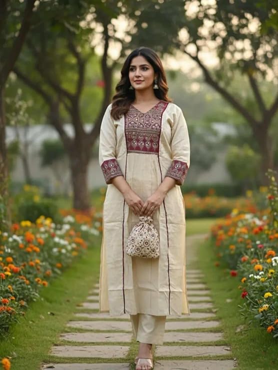 Women's Rayon Straight Printed Kurta Set with Pant & Dupatta