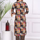 Floral Printed Regular Beads And Stones Pure Silk Kurta With Trousers & Dupatta