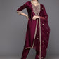 Women Ethnic Motifs Yoke Design Regular Sequinned Kurta with Trousers & Dupatta