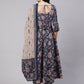 Floral Printed Pure Cotton Kurta with Trousers & Dupatta