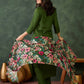Women Floral Embroidered Regular Chikankari Kurta with Trousers & With Dupatta