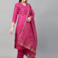 Women Cotton Blend Kurta Pant Dupatta Set