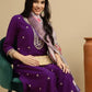 Women Silk Blend Kurta Pant Dupatta Set