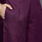 Women Purple Yoke Design Regular Kurta with Palazzos & With Dupatta