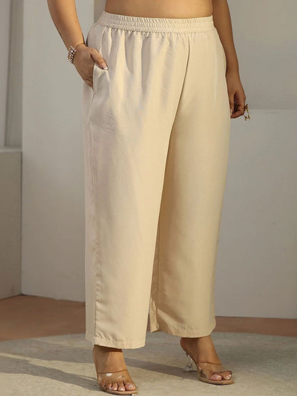 Women Regular Thread Work Kurta with Palazzos & With Dupatta