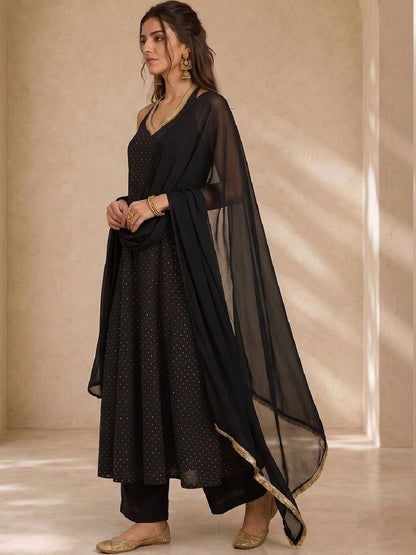 Women Ethnic Motifs Printed Regular Kurta with Trousers & With Dupatta