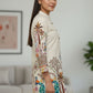 Women Ethnic Motifs Printed Regular Pure Cotton Kurta with Trousers - Amy's Cart