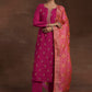 Floral Embroidered Regular Kurta With Trousers & Dupatta