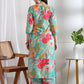 Women Floral Printed Regular Rayon Kurti With Palazzos