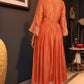 Women's Rayon Viscose Anarkali Embroidered Kurta with Pant & Dupatta