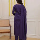 Women Solid Embroidery Kurta and pant set With Dupatta - Amy's Cart